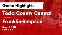Todd County Central  vs Franklin-Simpson  Game Highlights - Sept. 1, 2021