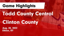 Todd County Central  vs Clinton County Game Highlights - Aug. 20, 2022