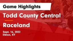 Todd County Central  vs Raceland  Game Highlights - Sept. 16, 2022