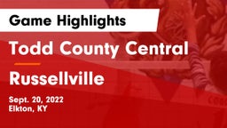 Todd County Central  vs Russellville  Game Highlights - Sept. 20, 2022