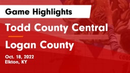 Todd County Central  vs Logan County  Game Highlights - Oct. 18, 2022