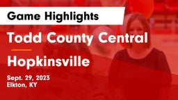 Todd County Central  vs Hopkinsville Game Highlights - Sept. 29, 2023