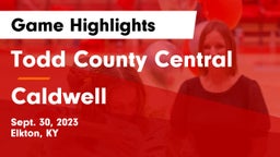 Todd County Central  vs Caldwell Game Highlights - Sept. 30, 2023