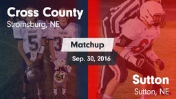 Matchup: Cross County High vs. Sutton  2016