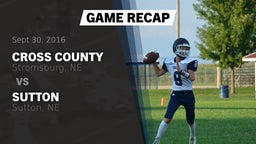 Recap: Cross County  vs. Sutton  2016