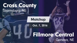 Matchup: Cross County High vs. Fillmore Central  2016