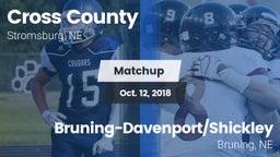 Matchup: Cross County High vs. Bruning-Davenport/Shickley  2018