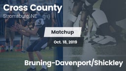 Matchup: Cross County High vs. Bruning-Davenport/Shickley 2019