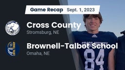 Recap: Cross County  vs. Brownell-Talbot School 2023