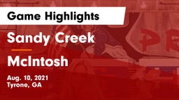 Sandy Creek  vs McIntosh  Game Highlights - Aug. 10, 2021