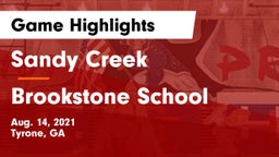 Sandy Creek  vs Brookstone School Game Highlights - Aug. 14, 2021
