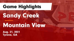 Sandy Creek  vs Mountain View  Game Highlights - Aug. 21, 2021