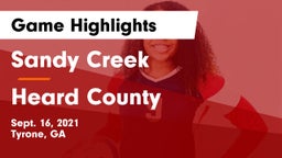 Sandy Creek  vs Heard County  Game Highlights - Sept. 16, 2021