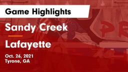 Sandy Creek  vs Lafayette  Game Highlights - Oct. 26, 2021
