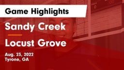 Sandy Creek  vs Locust Grove  Game Highlights - Aug. 23, 2022