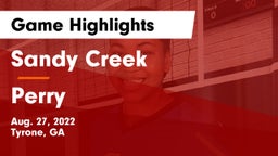 Sandy Creek  vs Perry  Game Highlights - Aug. 27, 2022