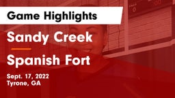 Sandy Creek  vs Spanish Fort  Game Highlights - Sept. 17, 2022