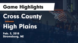 Cross County  vs High Plains  Game Highlights - Feb. 3, 2018