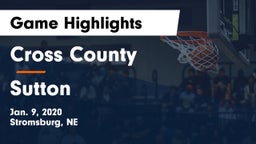 Cross County  vs Sutton  Game Highlights - Jan. 9, 2020