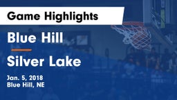 Blue Hill  vs Silver Lake  Game Highlights - Jan. 5, 2018