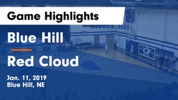 Blue Hill  vs Red Cloud Game Highlights - Jan. 11, 2019