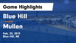 Blue Hill  vs Mullen  Game Highlights - Feb. 23, 2019