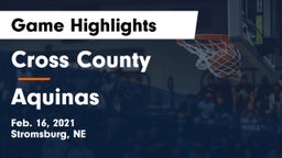 Cross County  vs Aquinas  Game Highlights - Feb. 16, 2021