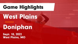 West Plains  vs Doniphan   Game Highlights - Sept. 10, 2022