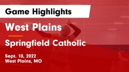 West Plains  vs Springfield Catholic  Game Highlights - Sept. 10, 2022