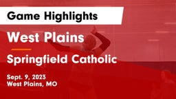 West Plains  vs Springfield Catholic  Game Highlights - Sept. 9, 2023