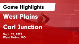 West Plains  vs Carl Junction  Game Highlights - Sept. 23, 2023
