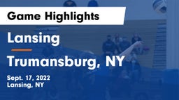 Lansing  vs Trumansburg, NY Game Highlights - Sept. 17, 2022