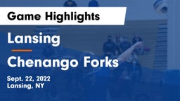 Lansing  vs Chenango Forks Game Highlights - Sept. 22, 2022