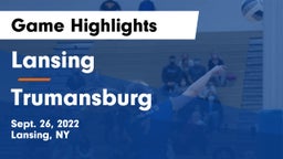 Lansing  vs Trumansburg  Game Highlights - Sept. 26, 2022