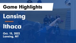 Lansing  vs Ithaca  Game Highlights - Oct. 15, 2022