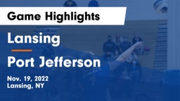 Lansing  vs Port Jefferson  Game Highlights - Nov. 19, 2022