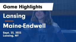 Lansing  vs Maine-Endwell  Game Highlights - Sept. 23, 2023