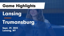 Lansing  vs Trumansburg  Game Highlights - Sept. 29, 2023