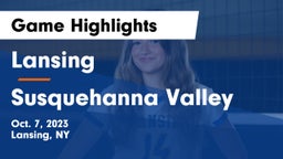 Lansing  vs Susquehanna Valley  Game Highlights - Oct. 7, 2023