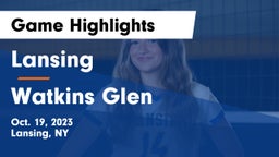 Lansing  vs Watkins Glen Game Highlights - Oct. 19, 2023