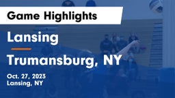 Lansing  vs Trumansburg, NY Game Highlights - Oct. 27, 2023