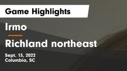 Irmo  vs Richland northeast Game Highlights - Sept. 13, 2022