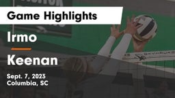 Irmo  vs Keenan  Game Highlights - Sept. 7, 2023
