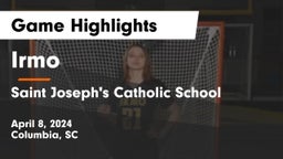 Irmo  vs Saint Joseph's Catholic School Game Highlights - April 8, 2024