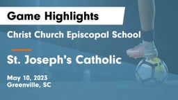 Christ Church Episcopal School vs St. Joseph's Catholic  Game Highlights - May 10, 2023