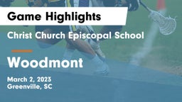 Christ Church Episcopal School vs Woodmont  Game Highlights - March 2, 2023