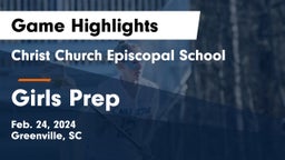 Christ Church Episcopal School vs Girls Prep Game Highlights - Feb. 24, 2024