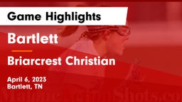 Bartlett  vs Briarcrest Christian  Game Highlights - April 6, 2023