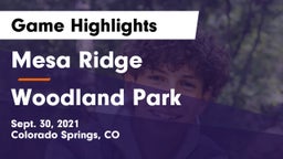 Mesa Ridge  vs Woodland Park  Game Highlights - Sept. 30, 2021