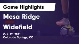Mesa Ridge  vs Widefield  Game Highlights - Oct. 12, 2021